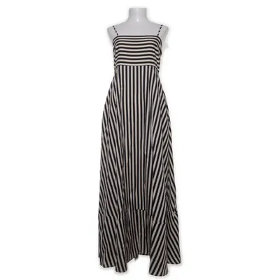 Maxikjole (Sort, Hvid) fra Cupshe Polyester