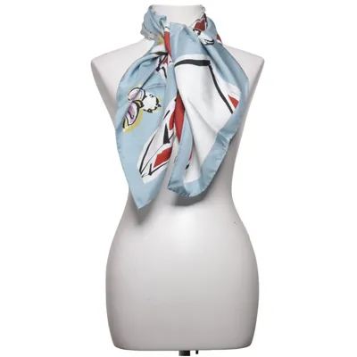 Châle (Bleu, Rouge, Blanc) de Viperi Soie