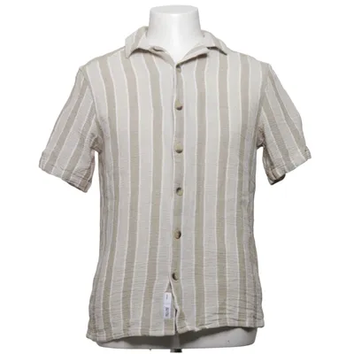 Korte mouwen shirt (Beige, Wit) van Only & Sons Katoen