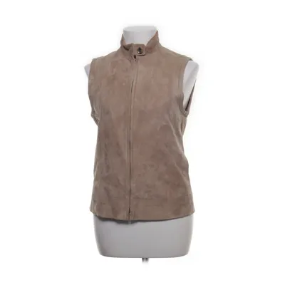 Läderväst (Beige) från Faconnable Bomull, Skinn
