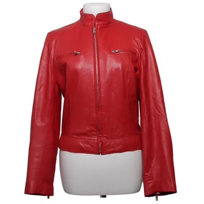 Leren jack (Rood) Suède