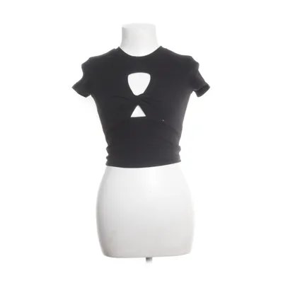 Crop top (Zwart) van Bershka Katoen, Elastaan