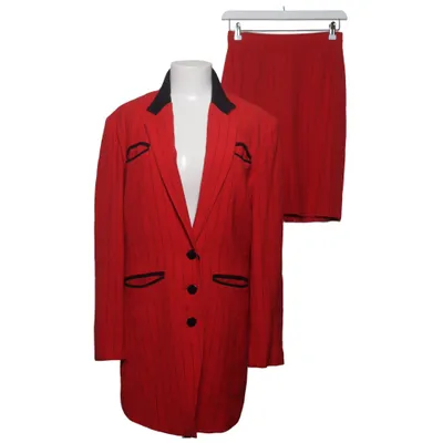 Tailleur jupe (Rouge) de Blacky Dress Polyamide, Viscose, Laine