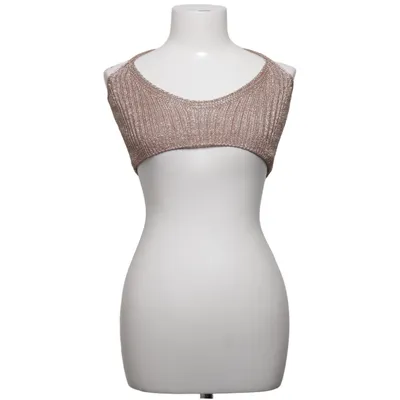 Crop top (Beige) fra Sorelle UK Metallfiber, Viscose