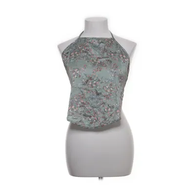 Halternecktopp (Grön, Flerfärgad) Elastan, Polyester