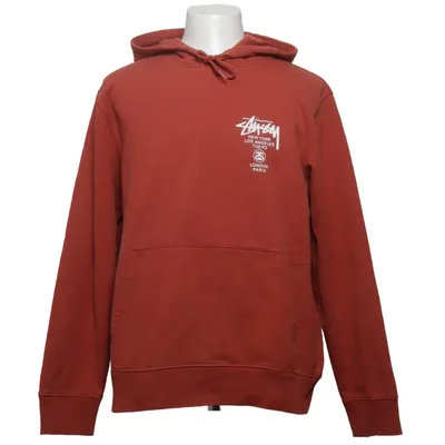 Sweat à capuche (Orange) de Stüssy Coton, Polyester