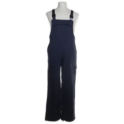 Hängselbyxor (Blå) Bomull, Polyester