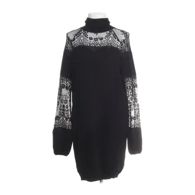 Jurk met col (Zwart) van Relish Polyamide, Viscose