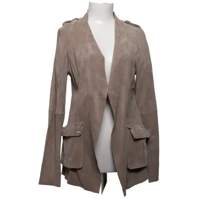 Veste en cuir (Beige) de One Step Cuir