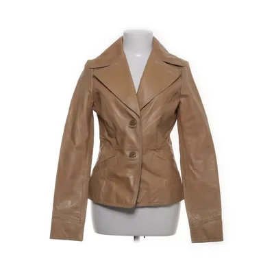 Läderkavaj (Beige) från Bik Bok Skinn, Polyester