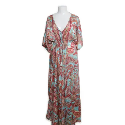 Maxi dress (Blue, Multicolored) from Swarna Silk