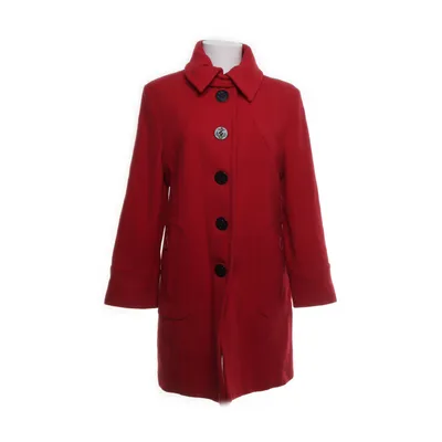 Coat (Red) from Jacqueline Riu Wool, Polyamide, Polyester