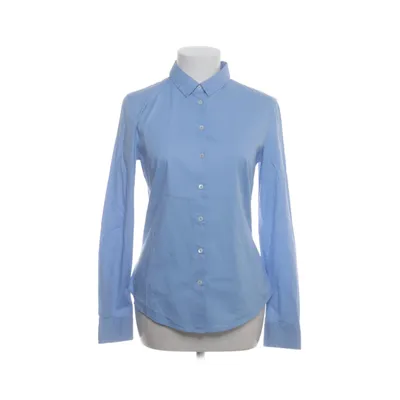 Shirt (Blue) from Mango Basics Cotton, Elastane