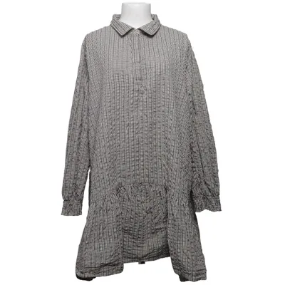 Kleid (Blau, Braun, Weiß) von Boii Baumwolle