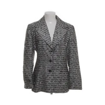 Blazer (Black, White) from ANITA SOMMER Linen, Viscose