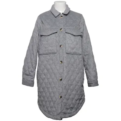 Jakke (Grå) fra Object Polyester, Uld