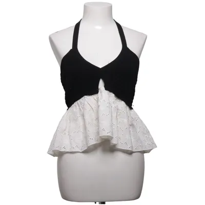 Halterneck top (Sort, Hvid) fra Zara Bomuld