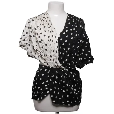 Wrap top (Black, White) from Zara Woman Studio Viscose