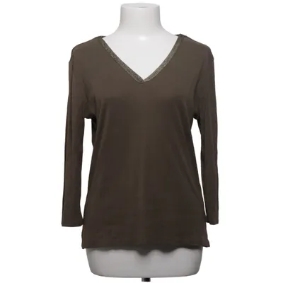 Langærmet t-shirt (Brun) fra 123 Bomuld, Metallfiber, Modal