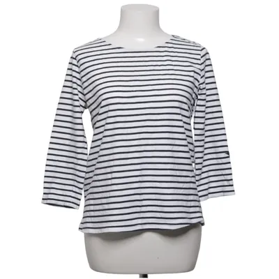 Long sleeve T-shirt (White, Blue) from American English by Park Lane Cotton
