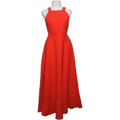 Maxi jurk (Rood) van Zara Katoen, Linnen, Viscose