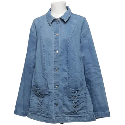 Denimjakke (Blå) fra Werner Otto Bomuld, Elastan, Polyester