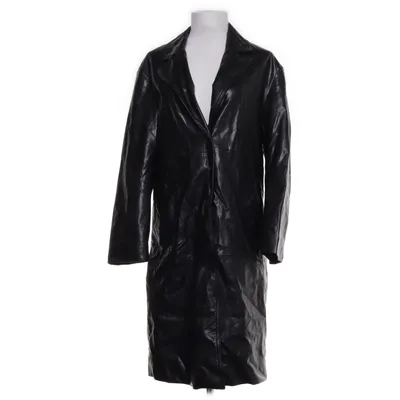 Frakke (Sort) fra Bershka Polyester, Polyurethan