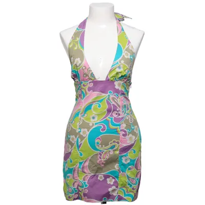 Halterneckklänning (Grön, Lila, Flerfärgad) från Zara Bomull, Elastan, Polyester