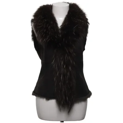 Gilet d'extérieur (Marron) de Style Butler Fourrure de lapin