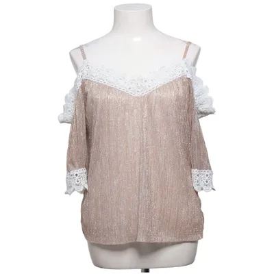 Top (Beige) van Creme Fraiche Elastaan, Polyamide