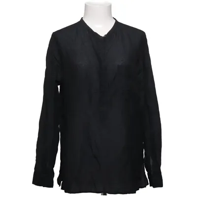 Blouse (Zwart) van Pomandére Katoen, Zijde