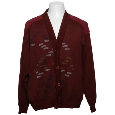 Cardigan (Red, Multicolored) from Howell Acrylic