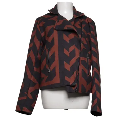 Bikerjack (Zwart, Rood) van Manila Grace Elastaan, Polyester, Viscose