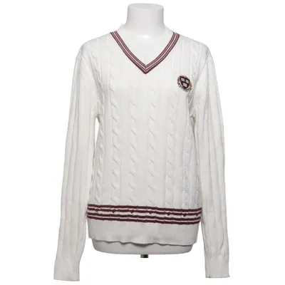 Pullover (White, Red) from The Collection Acrylic, Cotton
