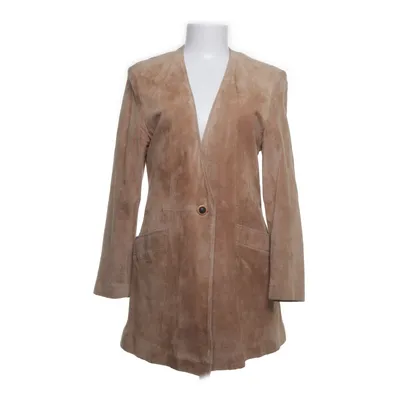 Leather blazer (Beige) from Petroff Suede, Polyester