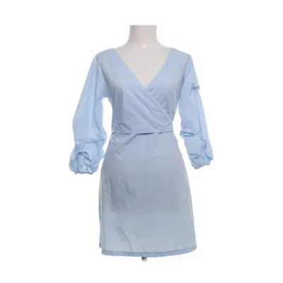Wrap dress (Blue) from Parallel Lines Cotton, Polyester