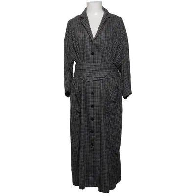 Robe chemise (Gris) de Liebling Élasthane, Polyamide, Viscose, Laine