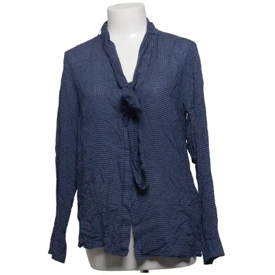 Blouse lavallière (Bleu, Blanc) de Newhouse Viscose