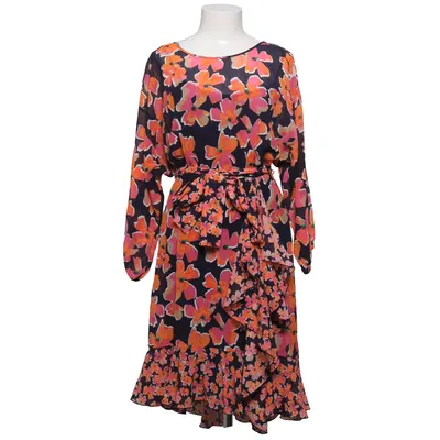 Kjole (Blå, Flerfarvet) fra Hugo Boss Bomuld, Polyester, Silke, Viscose