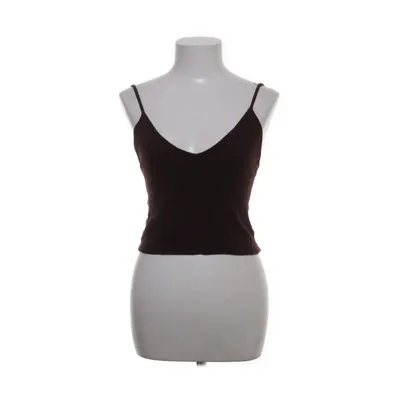 Crop top (Brun) fra Brandy Melville Bomuld, Elastan, Viscose