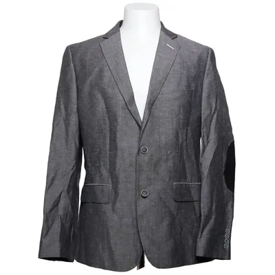 Blazer (Grå, Sort) fra Cavaliere Linned, Viscose, Uld