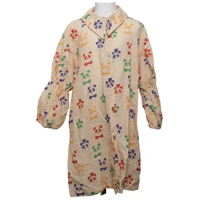 Skjortekjole (Beige, Flerfarvet) fra Mini Rodini Bomuld, Linned