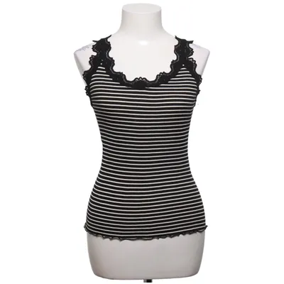 Tanktop (Zwart, Wit) van Rosemunde Katoen, Zijde