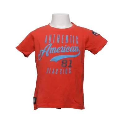 T-shirt (Red, Multicolored) from Red & Blue Cotton