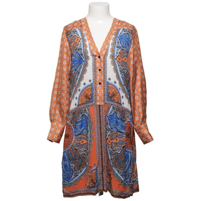 Kleid (Orange, Blau, Mehrfarbig) von Sandro Seide, Viskose