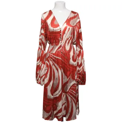 Kjole (Rød, Beige) fra Zanca Sonne Elastan, Polyester