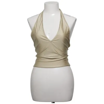 Halterneck top (Beige) fra Lioness Elastan, Polyamid