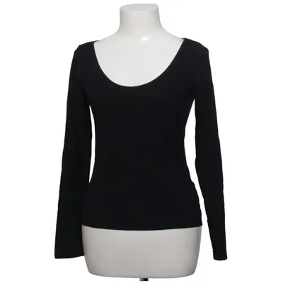 T-shirt à manches longues (Noir) de H&M Coton, Élasthane