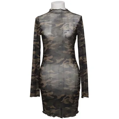 Kjole (Grøn, Brun, Sort) fra Clo Elastan, Polyester