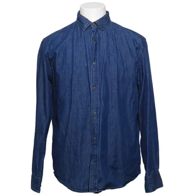 Denim shirt (Blue) from Marfinno Cotton